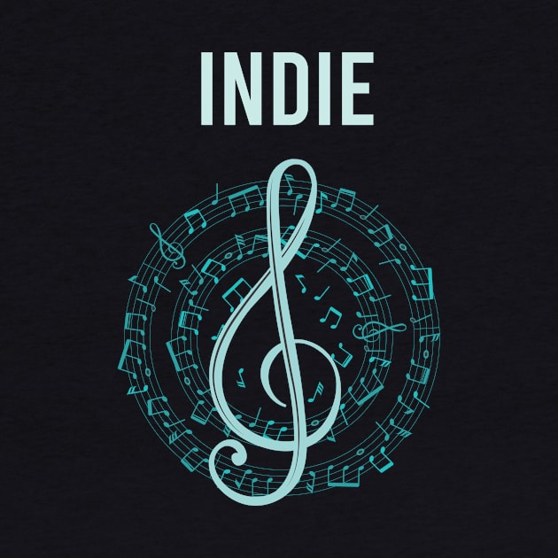 Music Note Circle Indie by Hanh Tay